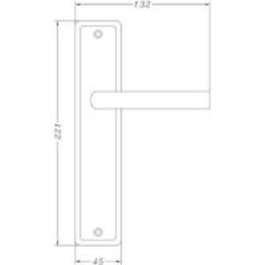 Urfic Westminster Lever Latch Door Handle Satin Nickel