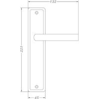 Urfic Westminster Lever Latch Door Handle Satin Nickel