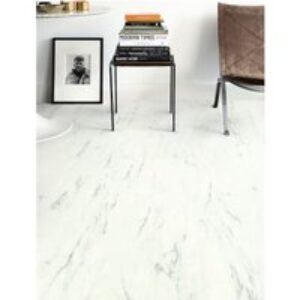 Quick Step Luxury Vinyl Tile Ambient Marble Carrara White 1300 X 320 X 4.5mm Pack Size 2.08m2