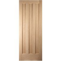 Jeld Wen Aston Oak Veneer 3 Panel FD30 Door 1981 x 762 x 44mm