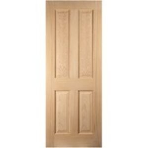 Jeld Wen Oregon 4 Panel Oak FD30 Door 2040 x 626 x 44mm