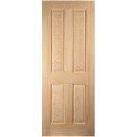 Jeld Wen Oregon 4 Panel Oak FD30 Door 1981 x 686 x 44mm