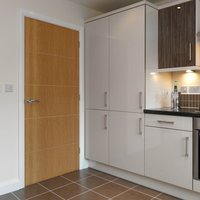 Jb Kind Oak Painted Tate FD30 Door 1981x 762 x 44 mm