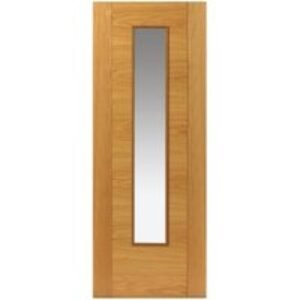 JB Kind Oak Emral Prefinished Glazed FD30 Door 1981 x 762 x 44 mm