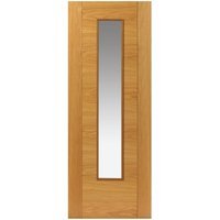 JB Kind Oak Emral Prefinished Glazed FD30 Door 1981 x 762 x 44 mm
