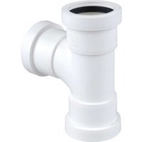 Wavin Osma Waste push-fit tee 87.5° 40mm white