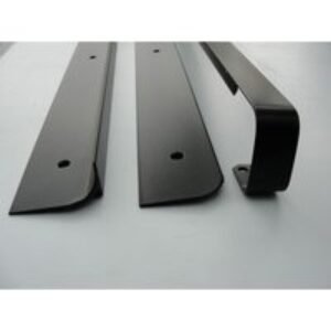 Unika 30mm Black Worktop Aluminium Corner Joint 630mm/6mm Radius