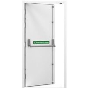 Lathams Right Hand Hinge Fire Escape Steel Door 2020 x 1195 x 90mm