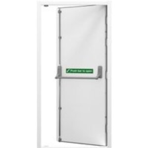 Lathams Left Hand Hinge Fire Escape Steel Door 2020 x 845 x 90mm