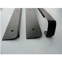 Unika 30mm Black Worktop Aluminium Butt Joint 630mm/6mm Radius
