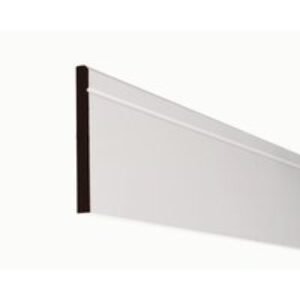 MDF Architrave Square/Bevelled with V Groove White Painted 18 x 69mm 2.44m