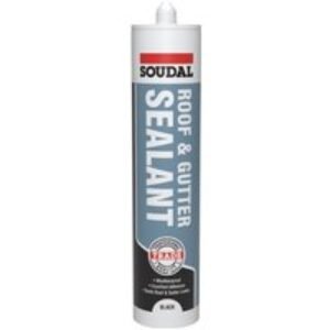 Soudal 290ml Roof & Gutter Sealant - Black