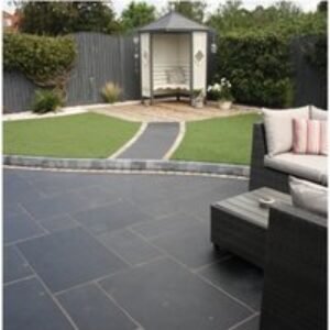 Natural Paving Black Limestone Charcoal Project 18.9m2