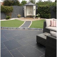 Natural Paving Black Limestone Charcoal Project 18.9m2