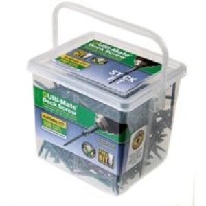 ULTI-MATE Hardened Recessed Woodscrew Yellow Zinc Plated 4 x 65mm Box of 200