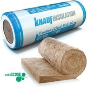 Knauf Insulation Factoryclad Insulation Roll 40 14100mm x 1200mm x 80mm