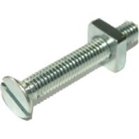 Gutter Bolt & Nuts M6 x 50mm Zinc Plated