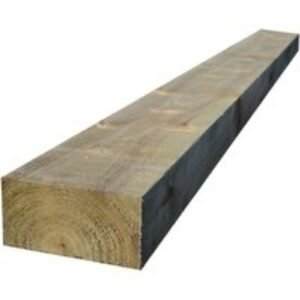 Bsw Incised Treated UC4 Sleeper Green 125 x 250mm x 2.4m