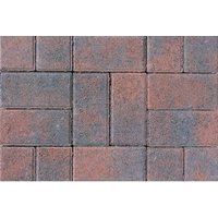 Tobermore Pedesta Decorative Block Paving in Brindle 200x100x50mm - Pack of 720
