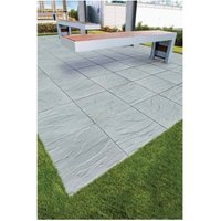 Tobermore Riven Concrete Paving Slabs Natural 450x450x35mm Pack of 30