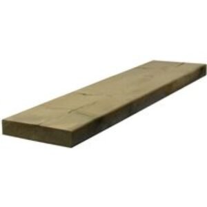 47mm x 225mm x 3.0m Green Treated UC3 Regularised C16