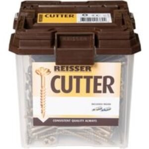 Reisser 5 x 90mm Countersunk Pozi Cutter Yellow Wood Screws Qty 302