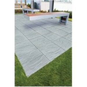 Tobermore Riven Concrete Paving Slabs Natural 600x600x40mm Pack of 24
