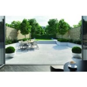 Tobermore Mayfair Concrete Paving Slabs Silver 400x400x40mm Pack of 25