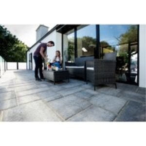 Tobermore Historic Concrete Paving Slabs Slate Riven Stone Effect 14.04m2