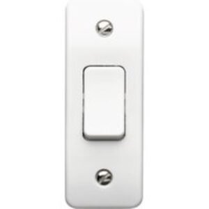 MK Light Switch 1 Gang Architrave 10A 2 Way SP Architrave Switch K4841WHI