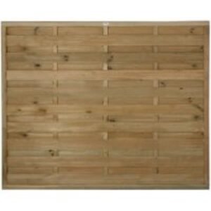 Pressure Treated Decorative Europa Plain Fence Panel 1.8m x 1.5m - Pack of 4