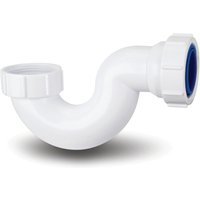 Polypipe Waste WT58 White 40mm Bath Trap 20 Seal & Clean Eye