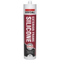 Soudal 270ml Exterior Frame Silicone – White