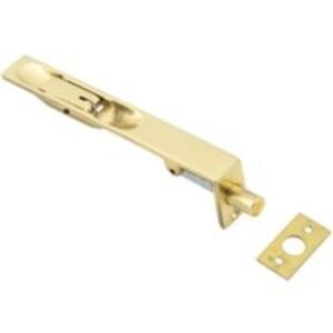 Frelan JV5640BPB Lever Action Flush Bolt Polished Brass 150 x 20mm