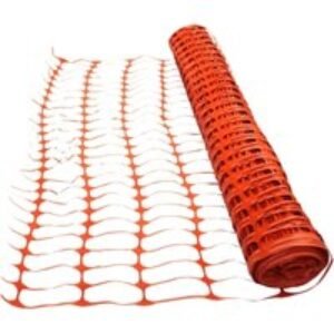 4Trade Orange Barrier Fencing 50m x 1m Roll