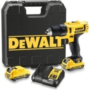 DeWalt DCD710D2-GB 12V Drill Driver 2 x 2.0AH BATTERIES, Multi Voltage Charger & Kit Box