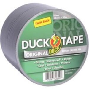 Duck Tape Original Twin Pack Silver 50mm x 50M