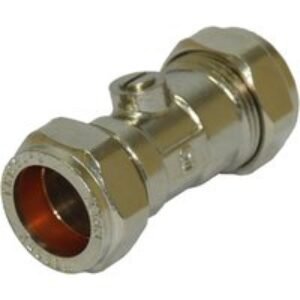 22mm Straight Isolating Valve Chrome
