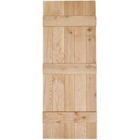 Intermal V Groove Rustic Ledged Solid Oak Door 2ft9 x 6ft6