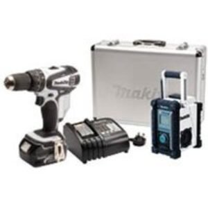 Makita DHP456RMWX 18V Combi Li-ion Bmr 104W Dab Job Radio 1 x 4.0AH DLx 2111mWX
