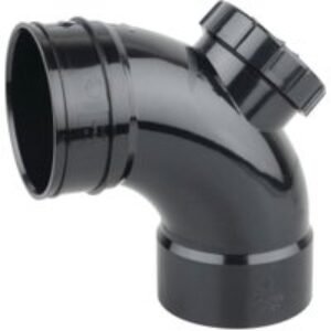Osmasoil 4S469B 87.5 Degree Solvent Weld Access Bend Black 110mm