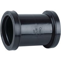 Wavin Osma Waste push-fit double socket 40mm black