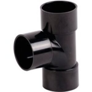 Wavin Osma Waste solvent weld tee 87.5° 40mm black