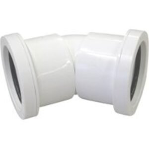 Wavin Osma Waste push-fit bend 45° 40mm white