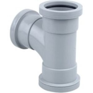 Osma Waste 87.5¡ push-fit tee grey 40mm