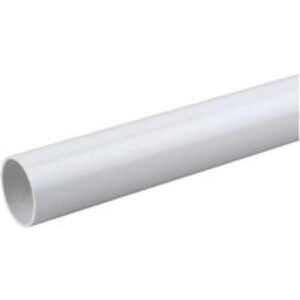 Osma Waste solvent weld plain ended pipe white 40mm