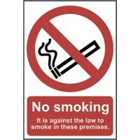 Spectrum No Smoking Sign (English) Law