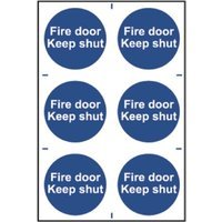 Spectrum Fire Door Keep Shut (Regular) Pack of 6