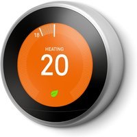 Google Nest Learning Thermostat 3rd Gen – Stainless Steel – Smart Thermostat – T3028GB