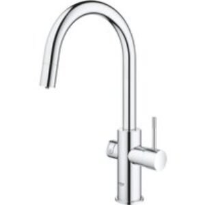 Grohe 31541000 Blue Home CHILLED, Filtered and Sparkling Water Tap with PULL-OUT Spray Head Chrome